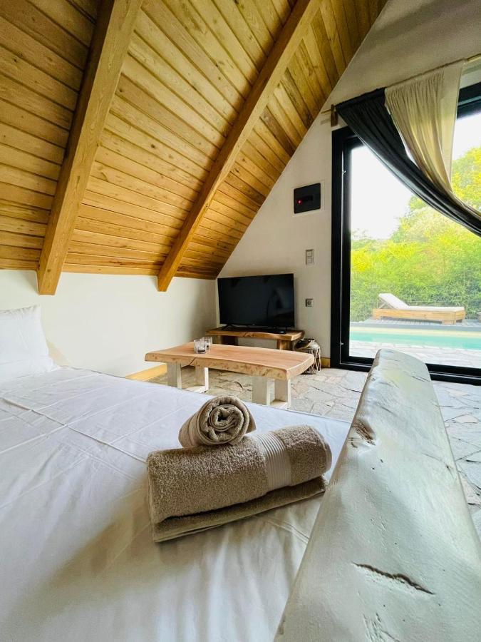 Unique Wooden Villa With Pool Olympiada Dış mekan fotoğraf